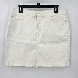 Pantalones de mezclilla NYDJ Not Your Daughters para mujer 10 mini falda elástica hecha en EE. UU. - Imagen 1 de 16