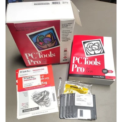 PC Tools Pro for DOS Version 9 Central Point Software 3.5" Floppy Disks Boxed - Image 1 of 4