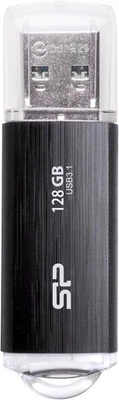 Silicon Power USB Memory 128GB USB3.1 & USB3.0 Hairline finish Blaze B02 SP128GB - Image 1 of 4