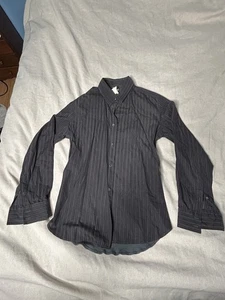 Dolce & Gabbana Black Long Sleeve Button Up 52 Euro B5 Two Tone - Picture 1 of 7