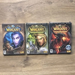 World of Warcraft WoW PC Juego Lote Original Burning Crusade Cataclysm - Imagen 1 de 8
