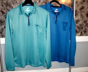 2 Stück Reusch Funktionsshirts Langarm, Gr. M, wie NEU, mit Zip und Brusttasche - Bild 1 von 7