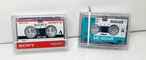 MICRO CASSETTE’s (2) - SONY MC 60 / MAXELL MC-60OUR - Imagen 1 de 4
