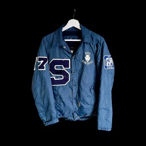 Vintage 60s Champion Windbreaker Jacket Med/Large Sault St Marie Michigan Flaws - Bild 1 von 12