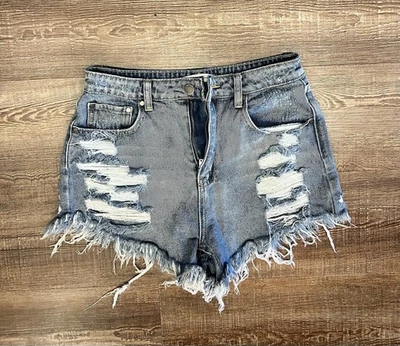 Mustard Seed Distressed Cut Out Shorts Women's Size S Casual Shorty Sexy - Image 1 of 4