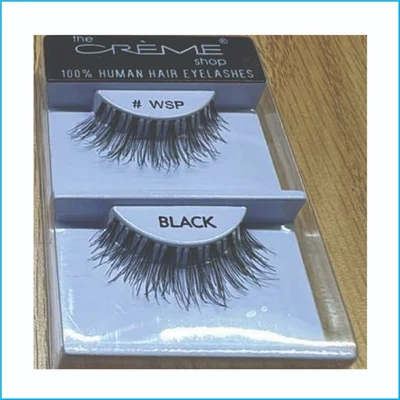 Pestañas de cabello 100 % humano The Crème Shop #WSP – Tira de pestañas Foto 1 de 4