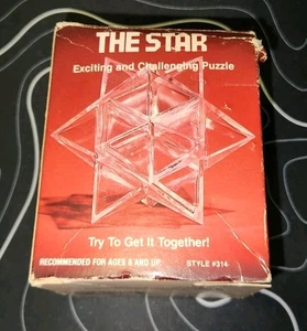 VTG 1982 Paragon Reiss The Star Puzzle Brain Teaser 314 In Box  - Picture 1 of 4