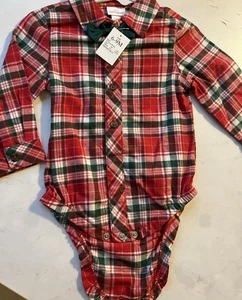 Kleinkind Größe 6-9 M Weihnachten Einteiler Langarm Creeper Neu mit Etikett - Bild 1 von 3
