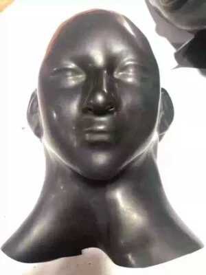 2.0mm latex mask women latex heavy thick 2.0mm fits 54-57cm - Image 1 of 4