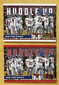 New York Giants 2017 Panini Score Huddle Up Insert #7 With Red Parallel NM-MT+