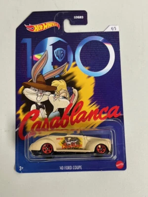 Ford Cupé Casablanca 4/5 A49 Hot Wheels Warner Bros WB 100 Años '40 Foto 1 de 2