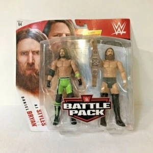 Figuras de acción de juguete de Mattel Daniel Bryan & AJ Styles - WWE Battle Packs Series 64 - Imagen 1 de 11