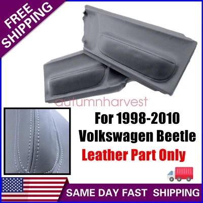 Panel de puerta insertar tarjetas cuero sintético para Volkswagen Beetle 2003 gris Foto 1 de 4