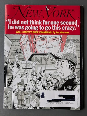 New York Magazine Wall Street's Rude Awakening, April 21-May 5, 2025 Foto 1 de 4