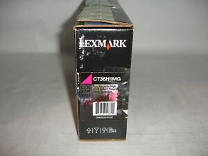 Genuine Lexmark C736H1MG High Yield Return Program Magenta Toner Cartridge