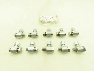 Parker WH08LROMD EO 90° Elbow Banjo Fitting 8mm Tube x 1/4" BSPP Male Lot of 10 - Image 1 of 4