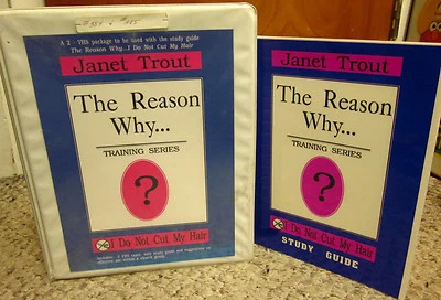 JANET TROUT Reason Why training Christian 2-VHS set I Do Not Cut Hair guide 1991 - Image 1 of 4