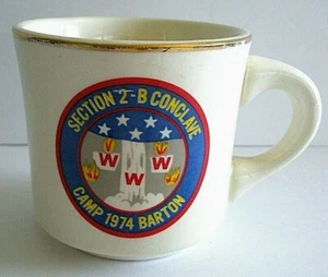 Vintage Camp Barton Abschnitt 2-B Konklave Becher Cayuga Lake Pfadfinder CE - Bild 1 von 7