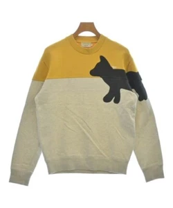 MAISON KITSUNE Sweatshirts LightGrayxYellowxBlack S 2200522255010 - Picture 1 of 8