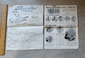 Vintage Sparkler Aluminum Christmas Tree Brand Paper Instructions ONLY - Picture 1 of 9