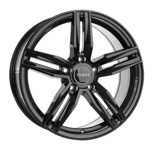 ROMAC VENOM 18X8.5 5/112 ET45 CB73.1 GLOSS BLACK BLACK - Picture 1 of 1