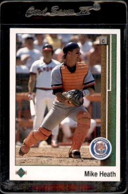 1989 Upper Deck #654 Mike Heath Detroit Tigers - Nice Card! - Image 1 of 2