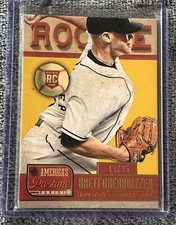 2013 Panini America's Pastime Gold /25 Brett Oberholtzer #224