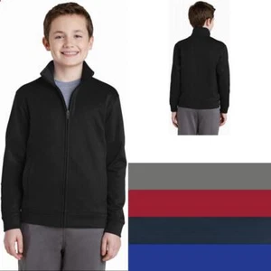 Sport-Tek ® Youth Sport-Wick ® Fleece Full-Zip Jacket YST241 Kids Sizes XS-XL - Picture 1 of 37