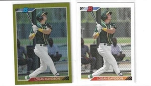  2020 Bowman Heritage CHROME GOLD REFRACTOR LOGAN DAVIDSON A'S  17/50  +1 BASE - Picture 1 of 1