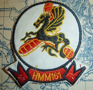 Patch - Pegasus - Attack Helicopter HMM 161 - Hue, Phu Bai - Vietnamkrieg - 2511 - Bild 1 von 2