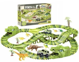 MalPlay Mega Rennbahn-Set XXXL DINO PARK mit 240 el- Jurassic Rennstrecke für Se - Bild 1 von 12