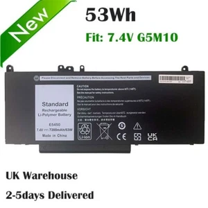 BATTERIE POUR DELL LATITUDE E5450 E5550 7FR5J 8V5GX 9P4D2 R9XM9 - Photo 1/6
