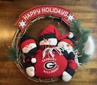 Georgia Bulldogs Decoration Wreath 22”-24” Vine Indoor Outdoor Christmas NCAA