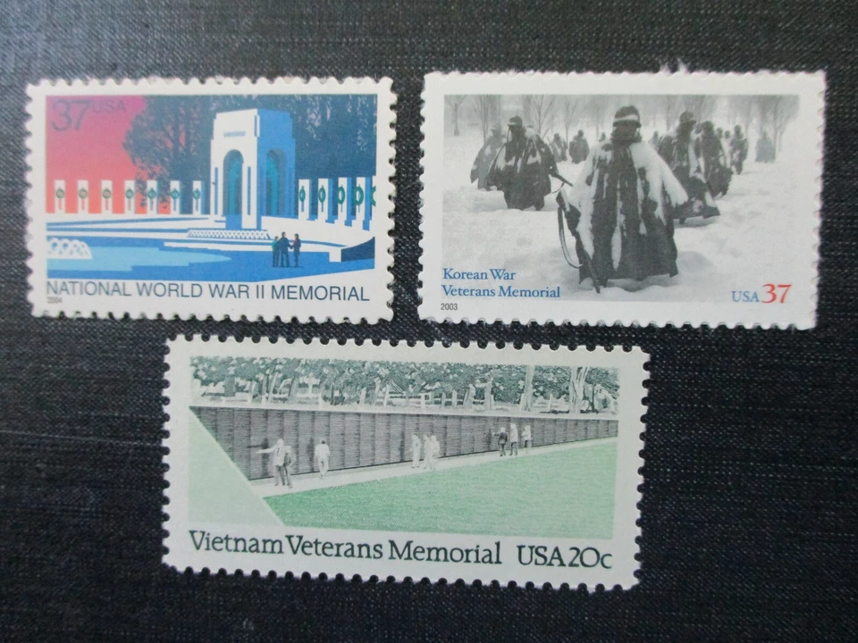 WWII, Korea & Vietnam War Memorials  #2109, 3865 & 3803 - Image 1 of 1