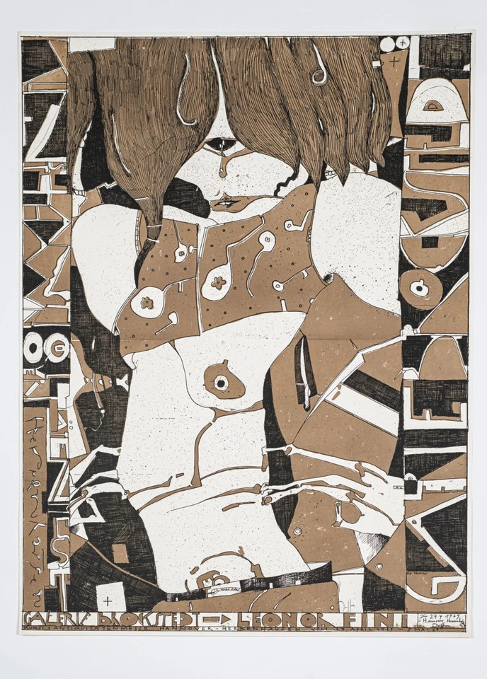 Horst Janssen /Zinkografie /1969 / Galerie Brockstedt /handsigniert - Bild 1 von 1