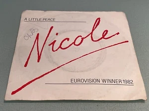 Nicole - A Little Peace - Vinyl Record 7" Single - Eurovision Winner 1982 - Picture 1 of 5