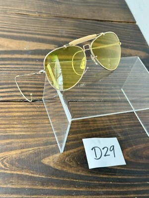 Vintage B&L Bausch & Lomb Bushnell Amber Shooting Sunglasses Outdoorsman - Image 1 of 4