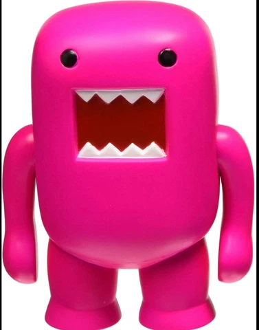 4" Domo Vinyl Figure: Black Light Pink -NEW IN BOX Cover