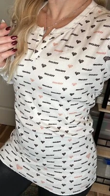 Volcom Long Sleeve Cozy Thermal Henley Heart Logo Graphics, Super Soft, XL, NWT - Image 1 of 4