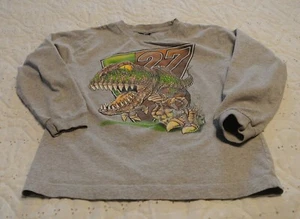 Class Club Dinosaur Shirt Boys Size 7 Long Sleeve Gray Dinosaur - Picture 1 of 3