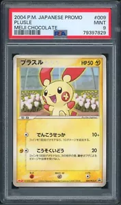 Pokémon Giapponese Plusle Meiji Cioccolato (Giugno 2004) Promo 009/PCG-P PSA 9 MINT - Foto 1 di 2
