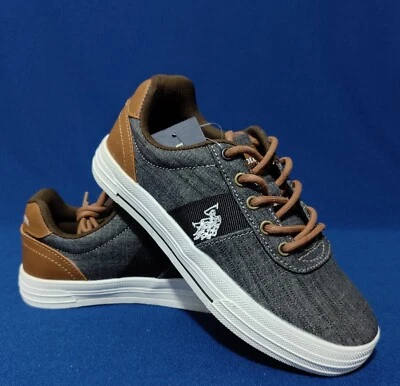U.S. Polo Assn. Zapatos informales Helm para niños negros 28574 EE. UU. talla 3M Foto 1 de 4