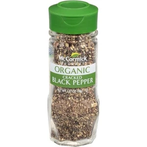 McCormick Gourmet Organic Cracked Black Pepper, 1.37 oz - Picture 1 of 3