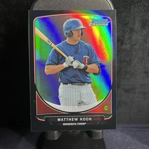 MATTHEW KOCH 2013 Bowman Chrome Black Refractor 67/99 #BCP43 Minnesota Twins - Picture 1 of 2