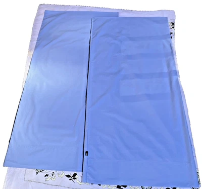 1 par de fronhas Tommy Hilfiger 20x40 sólido 100% algodão lavável azul celeste - Imagem 1 de 4