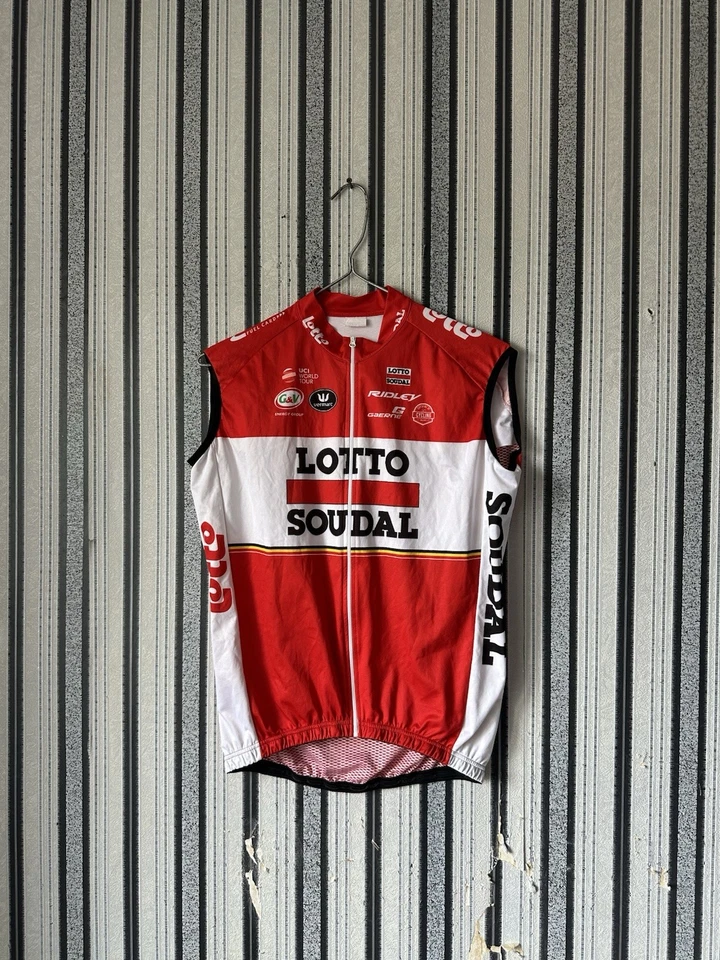 Vermarc Original Lotto Soudal Pro Team Cycling gilet vest size L - Image 1 of 4