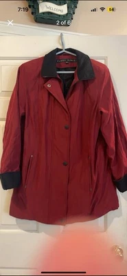 Granate y Negro Fleet Street Mujer Chaqueta Talla Mediana Con Cintura Ajustable Foto 1 de 4