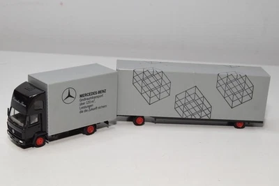 B77 1:87 HERPA MERCEDES-BENZ CAMION RIMORCHIO VOLUME TRASPORTO PROMO EXC. COND. - Immagine 1 di 4