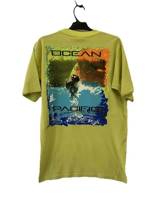 Camiseta De Colección Años 90 Ocean Pacific OP 1991 Gráfica Surf Patín Amarillo Mediano Rara #84 Foto 1 de 4