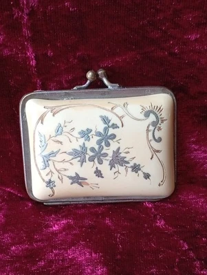 porte monnaie ancien, bourse - Photo 1/4